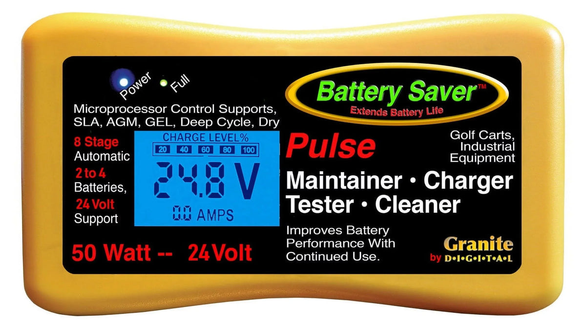 Saver (50 Watt) 24 Volt Maintainer Charger Pulse and Tester 2365-24L Battery