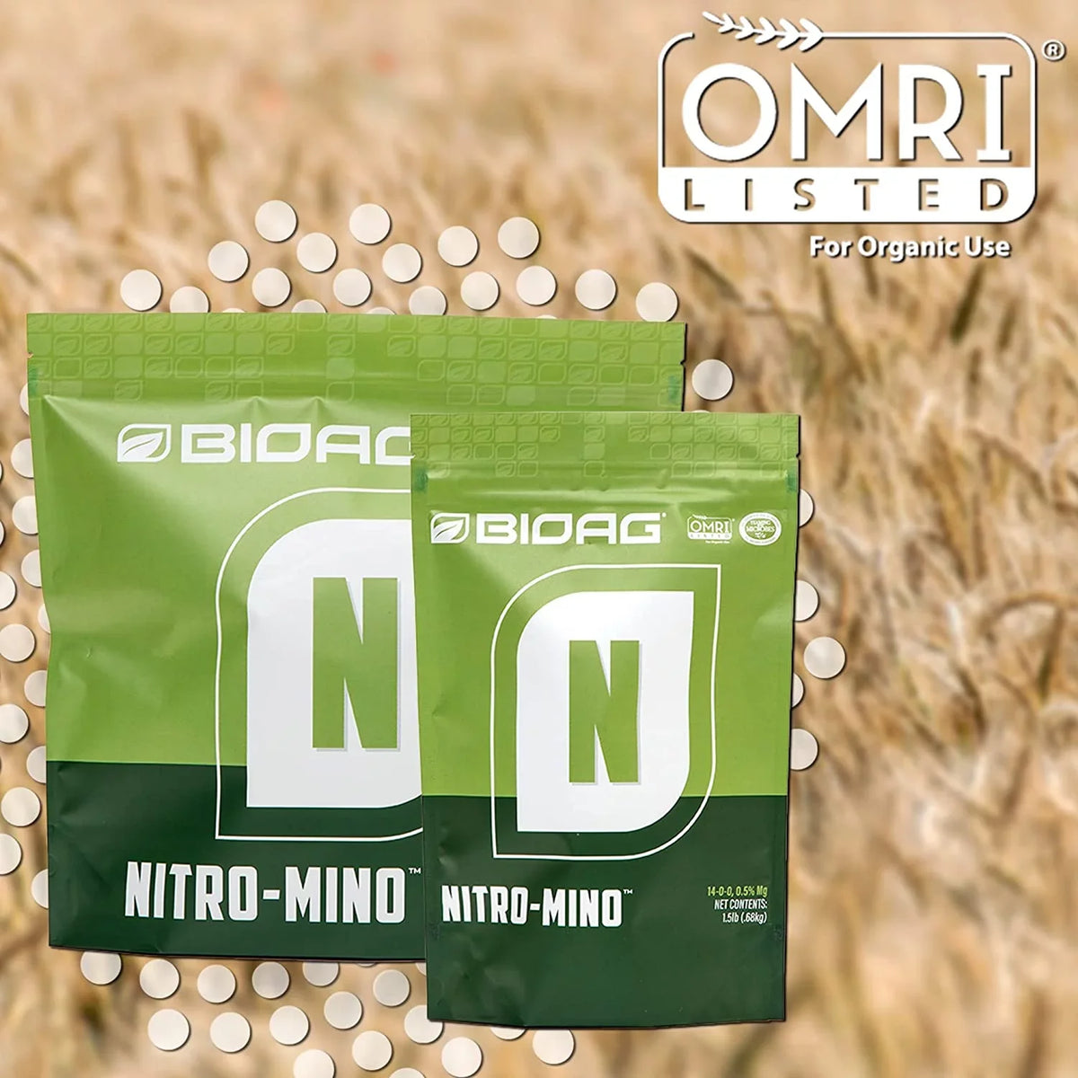 lb & Amino BioAg by Powder Fertilizer Soluble - 4 Nitro-Mino Nitrogen bottle Acids Water -