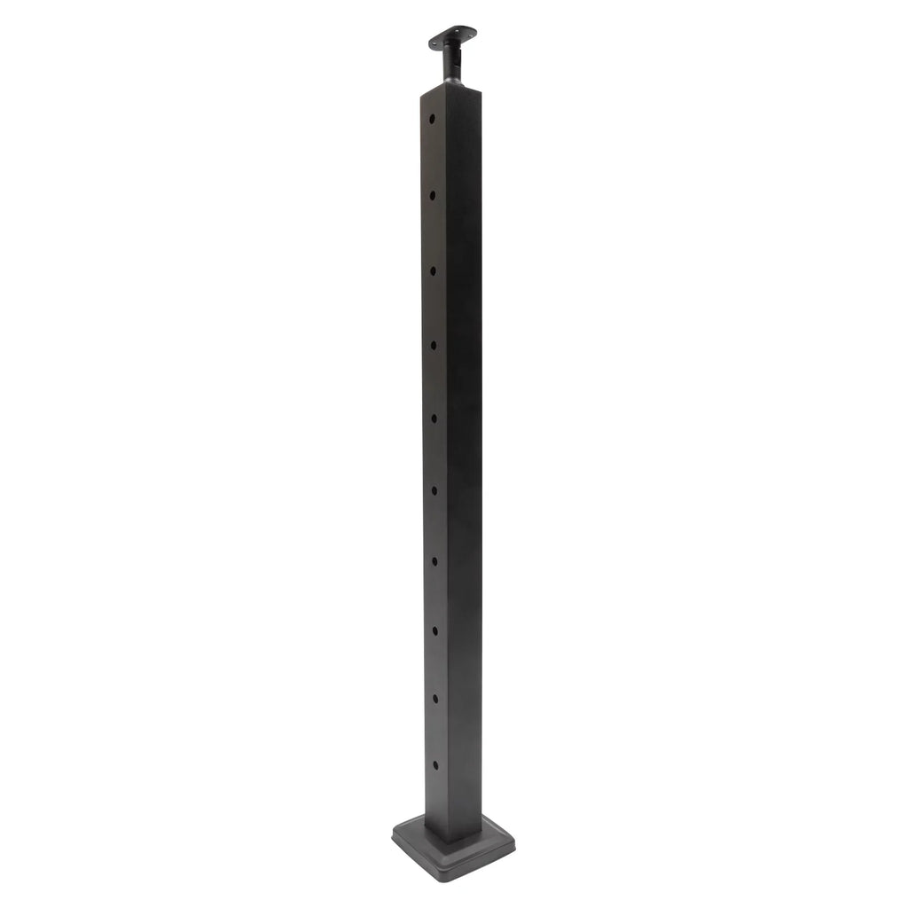 Concrete Level Deck Level Square Post Wood Cable Cable Railing Stainless Two System Railing Steel Fence Sides 36''x2''x2'' Post Pre-Drilled for