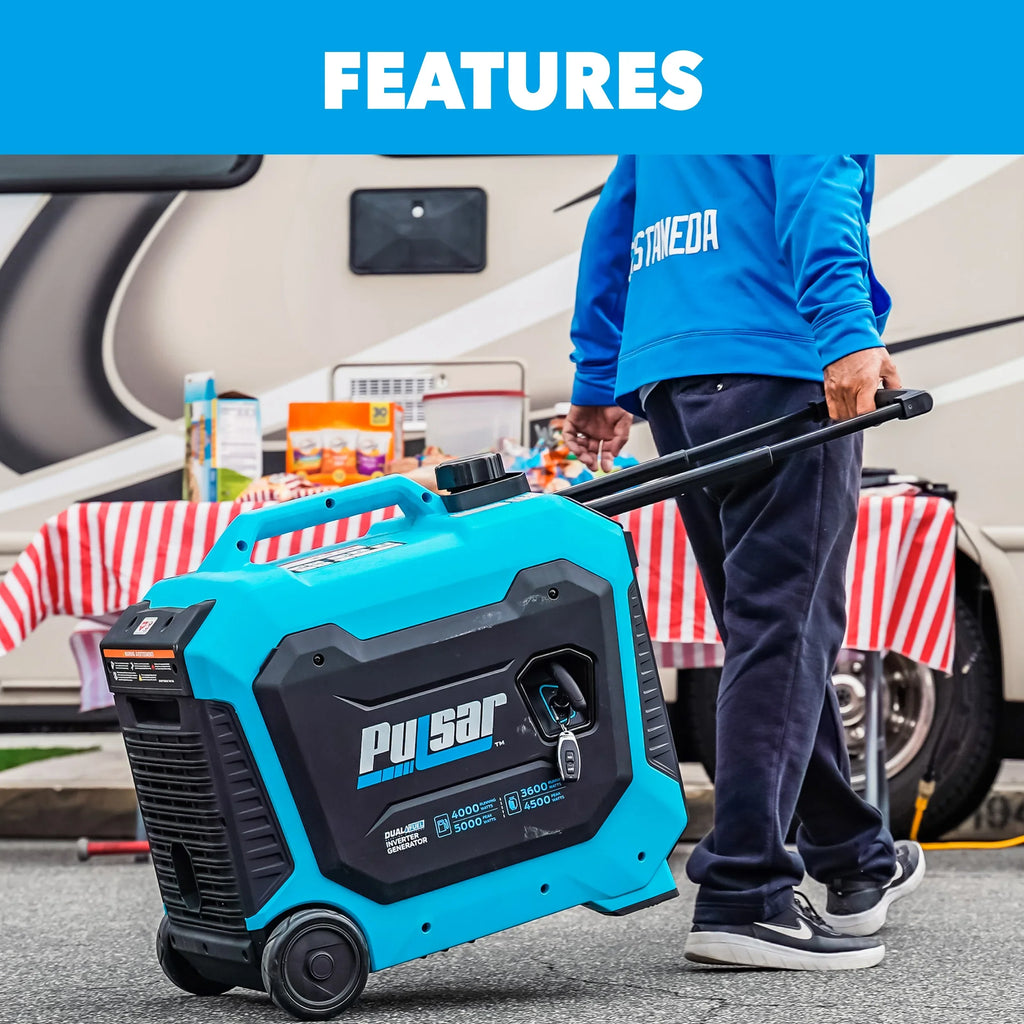 Start Pulsar Fuel RV with 5000-Watt Dual Generator Inverter Sentry CO Ready Remote and