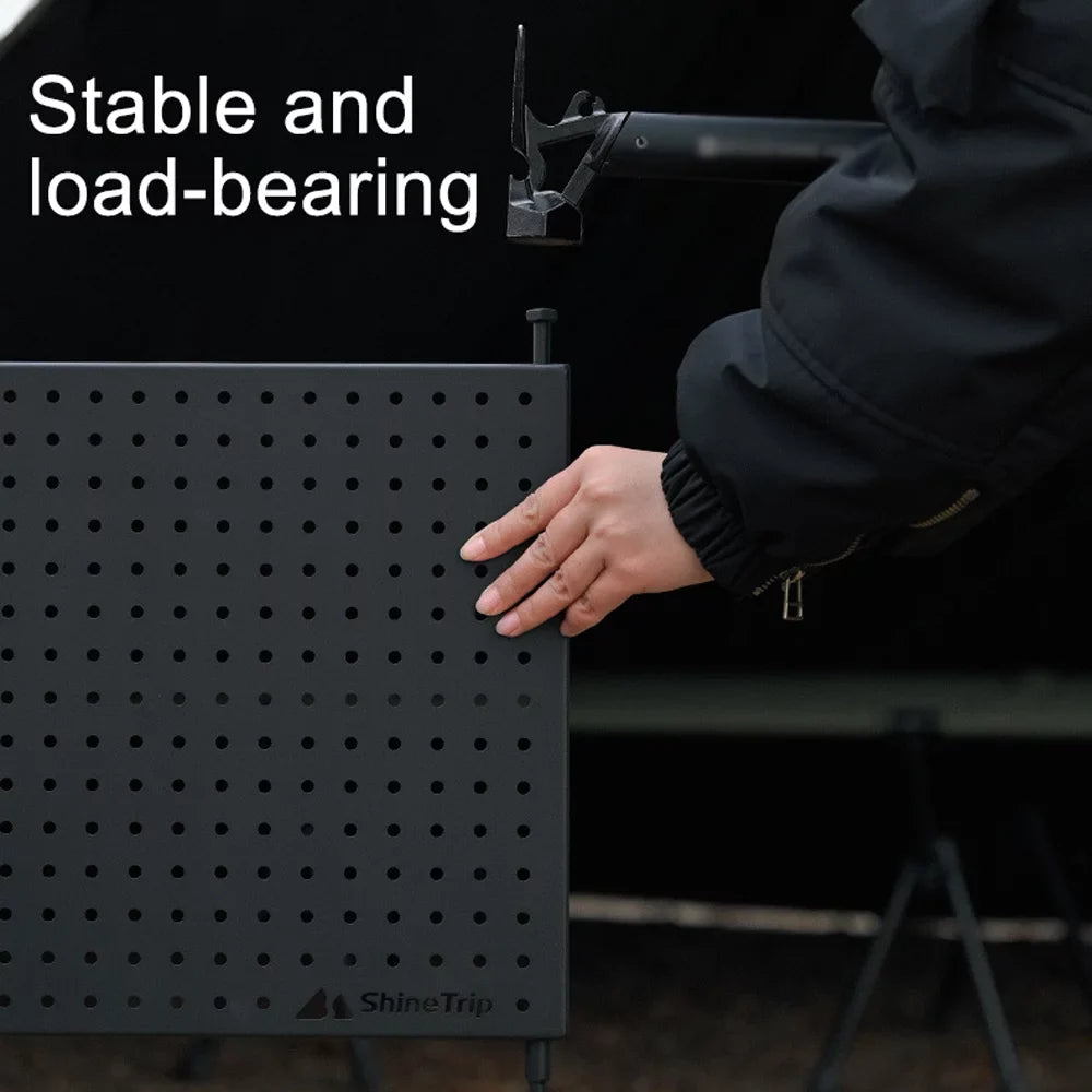 BBQ Cups Radirus Multifunctional for Camping Display Bowls Rack, Portable Shelf Hole Picnic and Storage Board