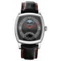 XL Leather Watch Men's Moonphase Steel 46016 Richard Jean TV Automatic Screen