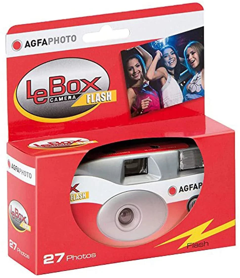 10-Pack 601020 400 Agfa Camera Flash Disposable 27 Film Camera LeBox 35mm