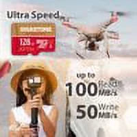 Gigastone Run Video 128GB 4K Compatible, 5 (5x128GB) Switch SDXC A2 App, Pack Micro Micro 100/50MB/s, Game Pro, to R/W 4K Recording, Nintendo Card, SD up