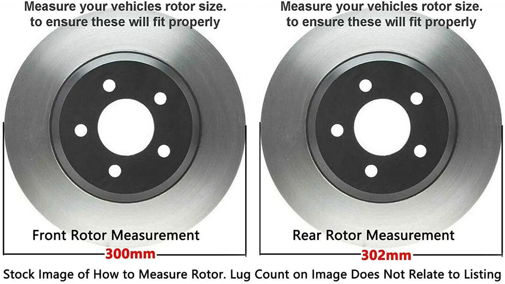 Detroit 2015 MKZ Pads Front : Ford 11.81" Brakes Rotor 2013-2016 Fusion, Brake - and 2013-2019 Axle for Rotors 11.89" and 2013 Ceramic Brake Lincoln Replacement 2016 2014 Kit Rear