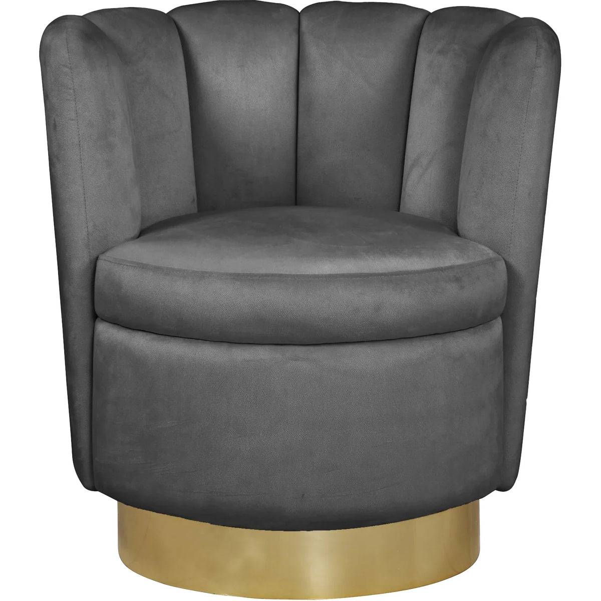 Serenity Velvet Base, Upholstered Seaside 30-inch Durable W 31-inch Steel x 27-inch Swivel with Gold Accent D Chair Homestock H x