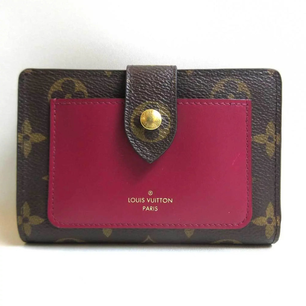 Pre-Owned LOUISVUITTON M69433 Juliet Louis Portefeuille Wallet (Good) Vuitton Bifold Monogram Fuchsia