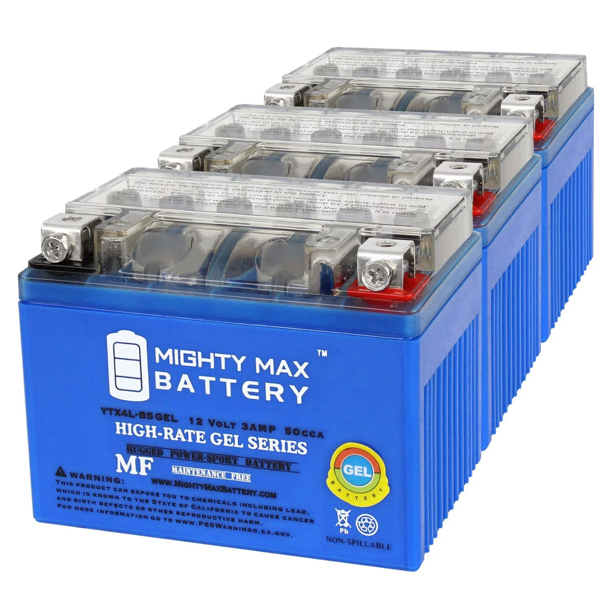 with 97-01 12V Pack GS YTX4L-BSGEL GEL Sea-Doo - Battery Replacement 3 compatible 3AH
