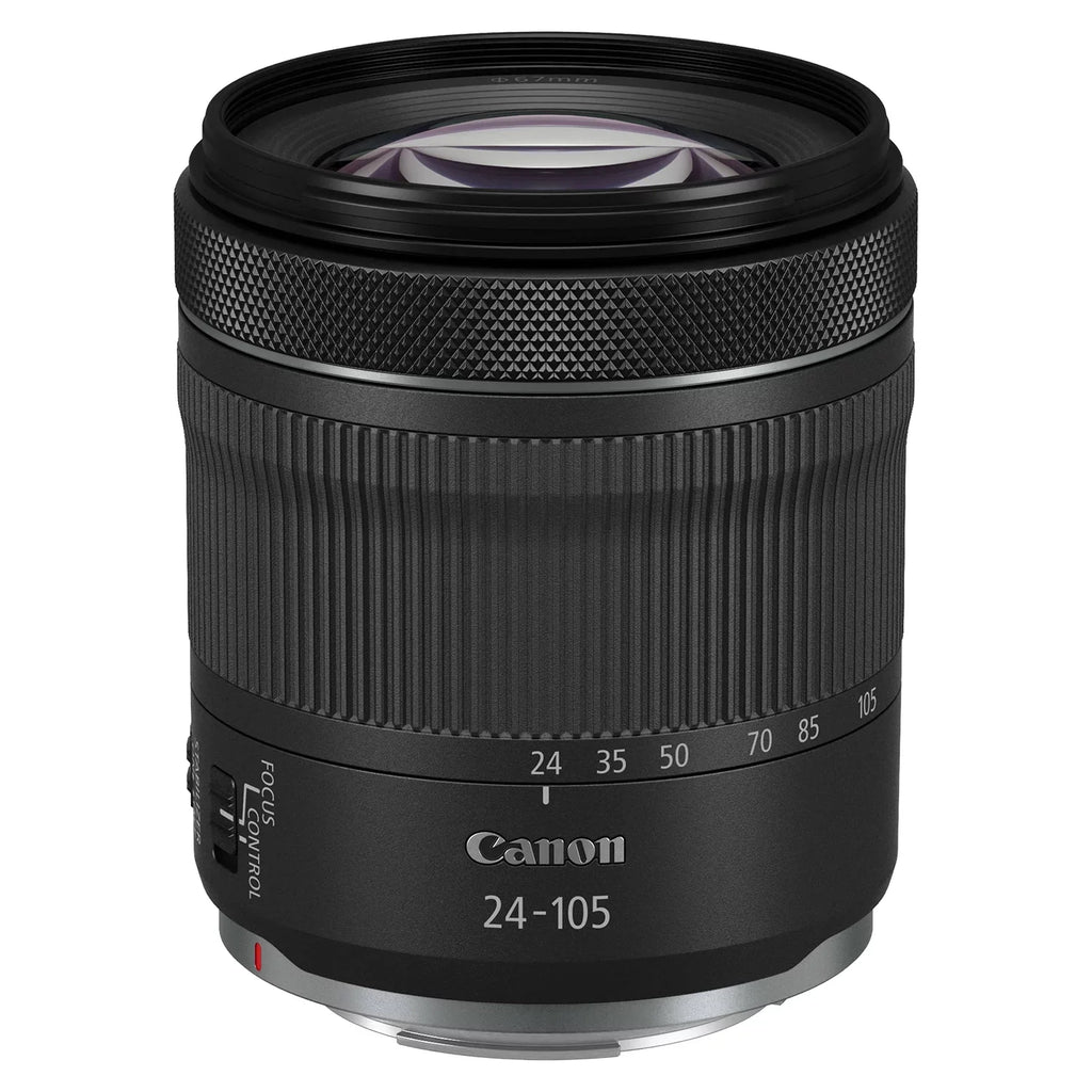 Camera Accessory Lens LED EF 75-300mm + 24-105mm Bundle Mark with Flash + Card II Case ZeeTech + Adapter 128GB Memory EOS SanDisk RF Mount + R6 Canon + + Mirrorless