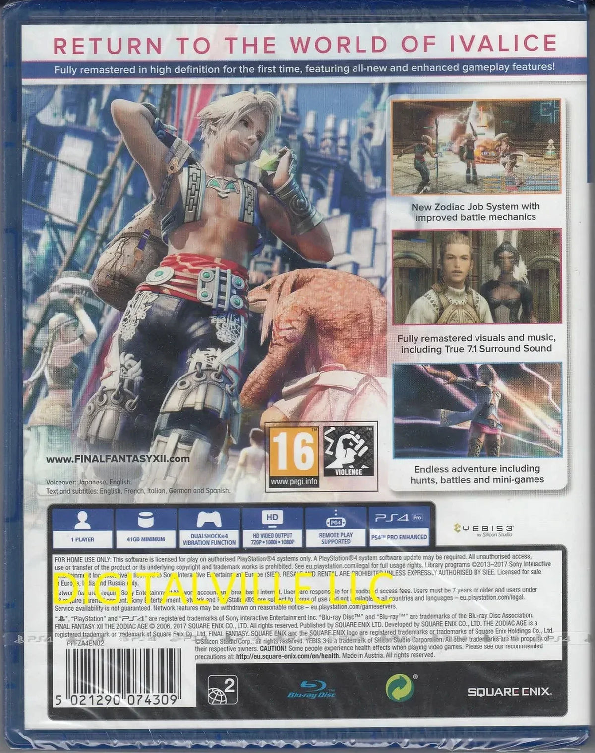 Fantasy Factory Sealed PS4 Brand Age XII PlayStation 4 The New Zodiac Final Sony