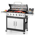 Burner Living Propane Summit Gas with Side Grill BBQ Stainless Burner Grill Steel 6