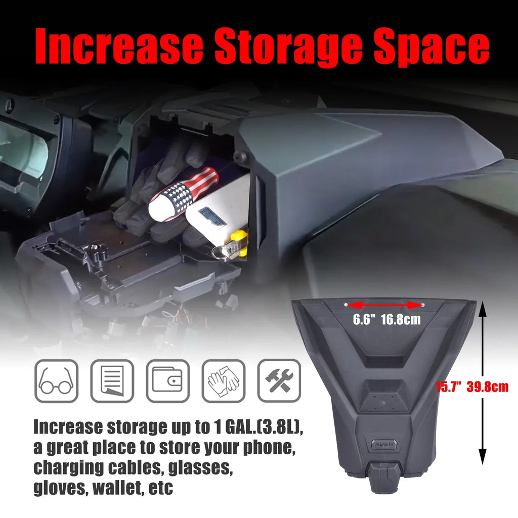 AM Commander UTV Maverick Can Storage Phone Trail Box Device Electronic Organizer For 2021-2022 Holder 2019-2022 Sport Tablet