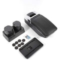 Leather For Versa Console Rotatable Tiida Armrest Latio Nissan OUKANING Center Parts Box Storage Automotive Black Body Automotive 2007-2011