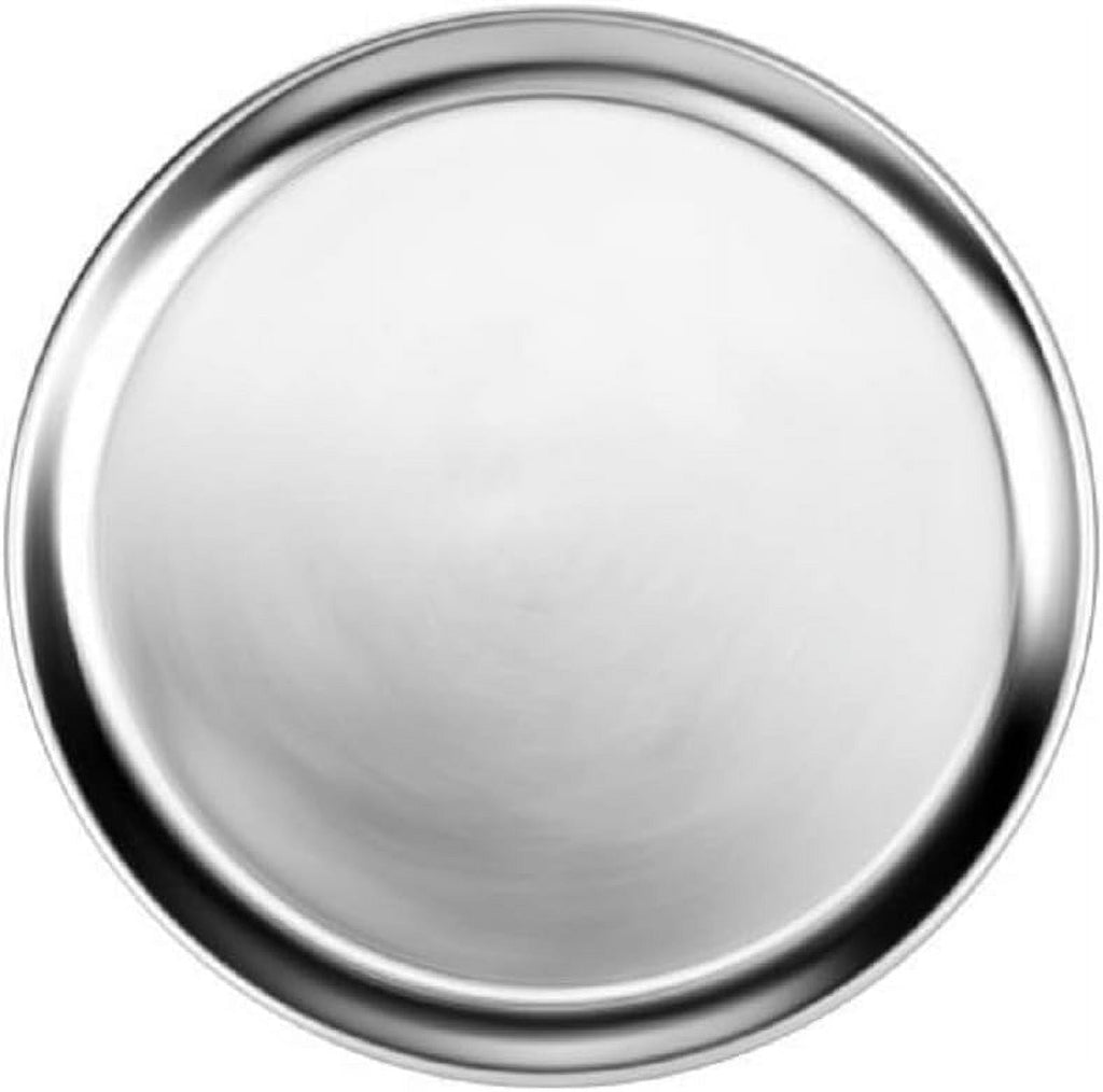 Baking Tray 3 Baking Pizza TrueCraftware- Tray Wide Pan for Set Tray Pizza 11” Kitchen of Round Pan Aluminum Round Home Pizza Tray Pizzeria Bakeware Restaurants & Rim-