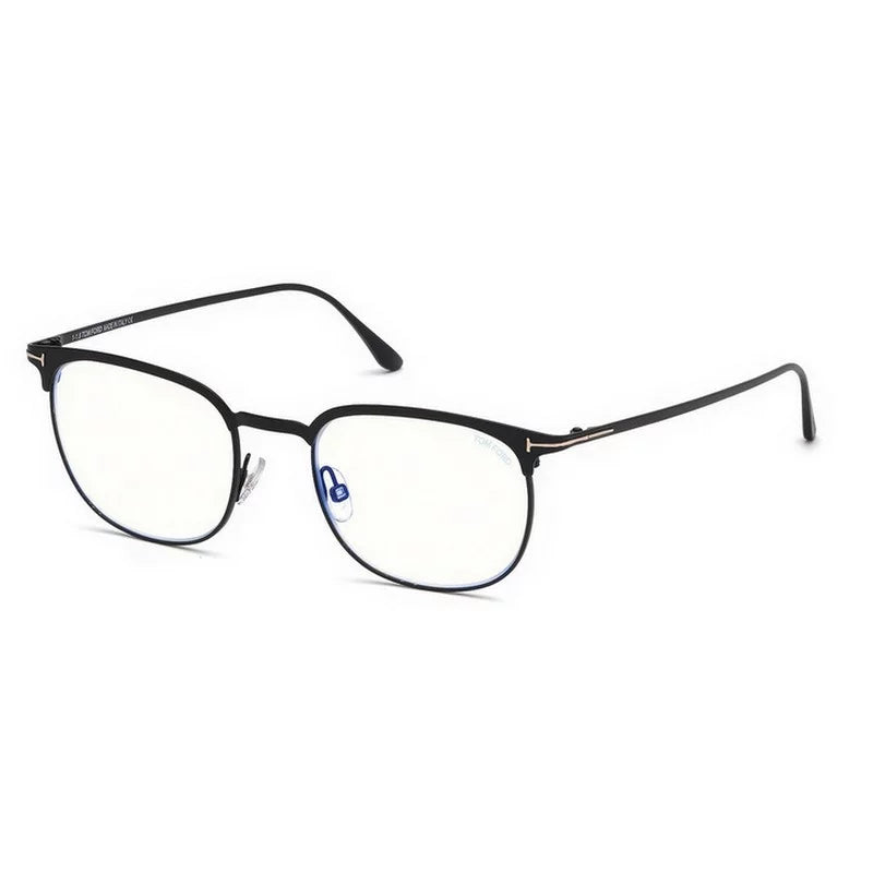 Black Ford Tom Eyeglasses / 002 FT Matte Blue Block 5549 Enamel, Lenses -B
