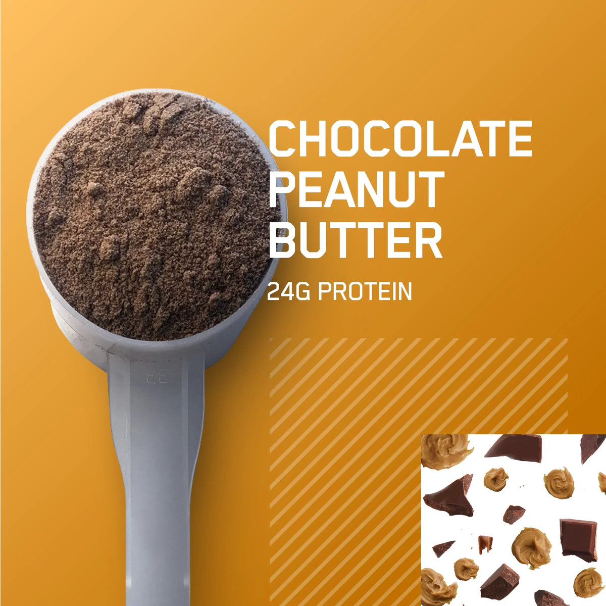 Peanut 68 Optimum Protein 100% Whey lb, Servings 5 Butter, Gold Nutrition, Standard Chocolate Powder,