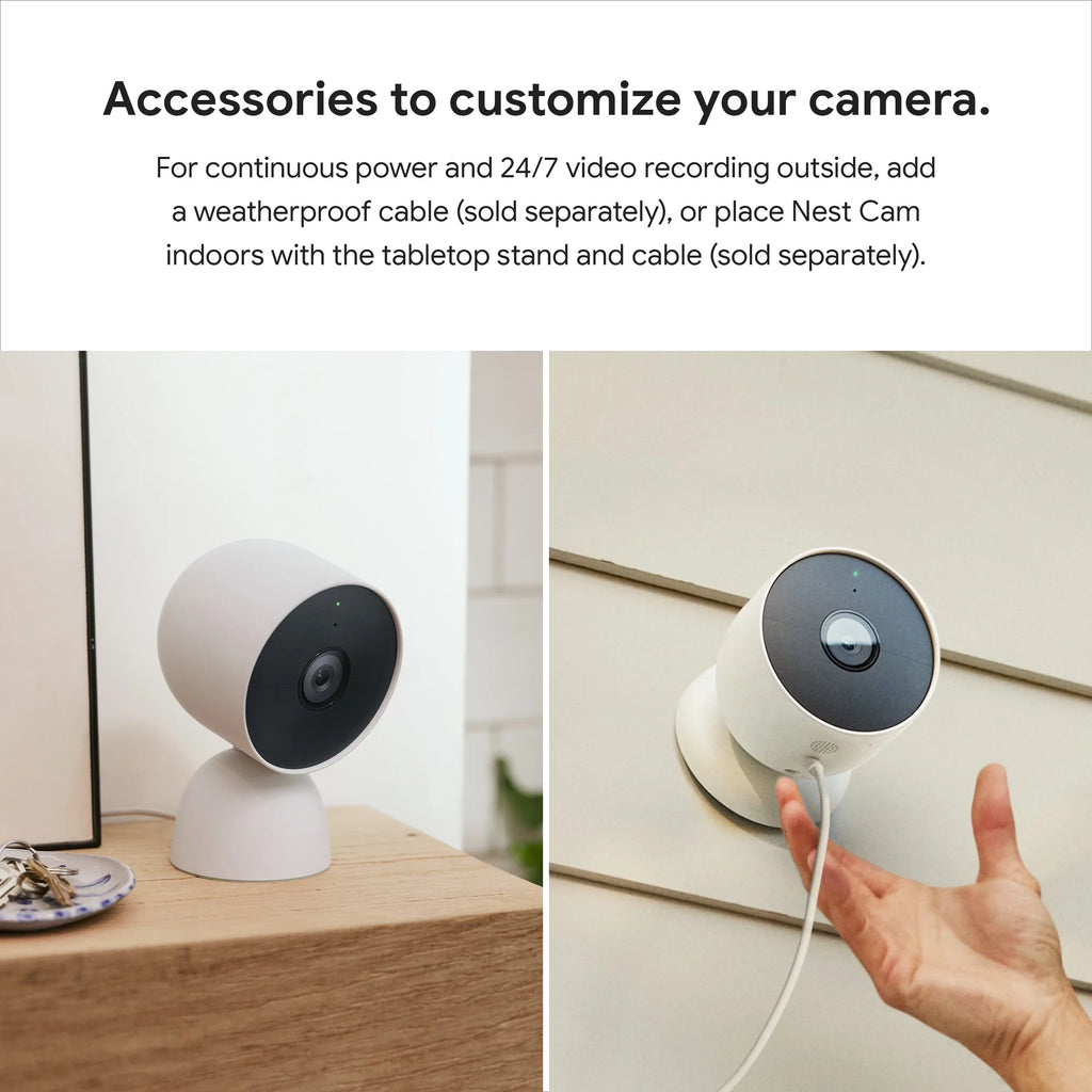Camera 1pk Nest battery) or indoor, (outdoor White