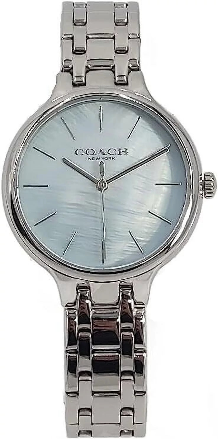 Women's Coach Josie Steel Watch Stainless Dial Tone Blue 14504054 Silver