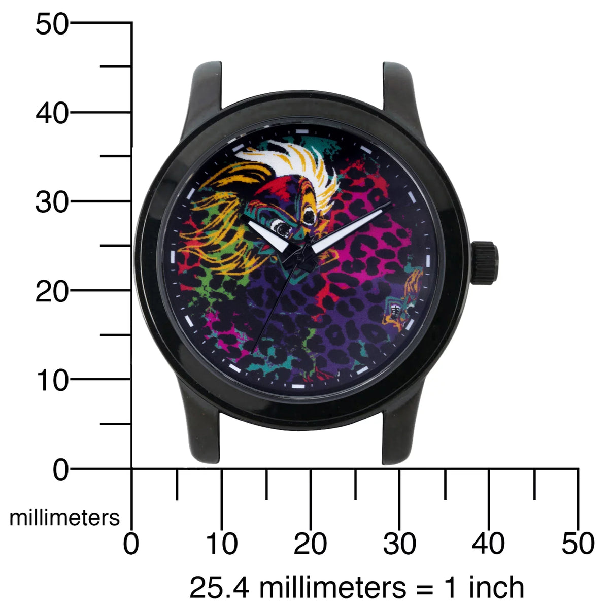 Watch, Cruella De Women's Villains 1-Pack Alloy Vil Black Disney