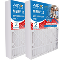 Made 7 Filter 11 AIR. 20x25x5 2 FILTERS FPR USA Premium with Air White 20x25x5 Comparable 1200 Compatible by Pack MPR Rodgers 1000, CLEAN MPR FR2000U-108 to WICKED Furnace MERV Filter & AIRX