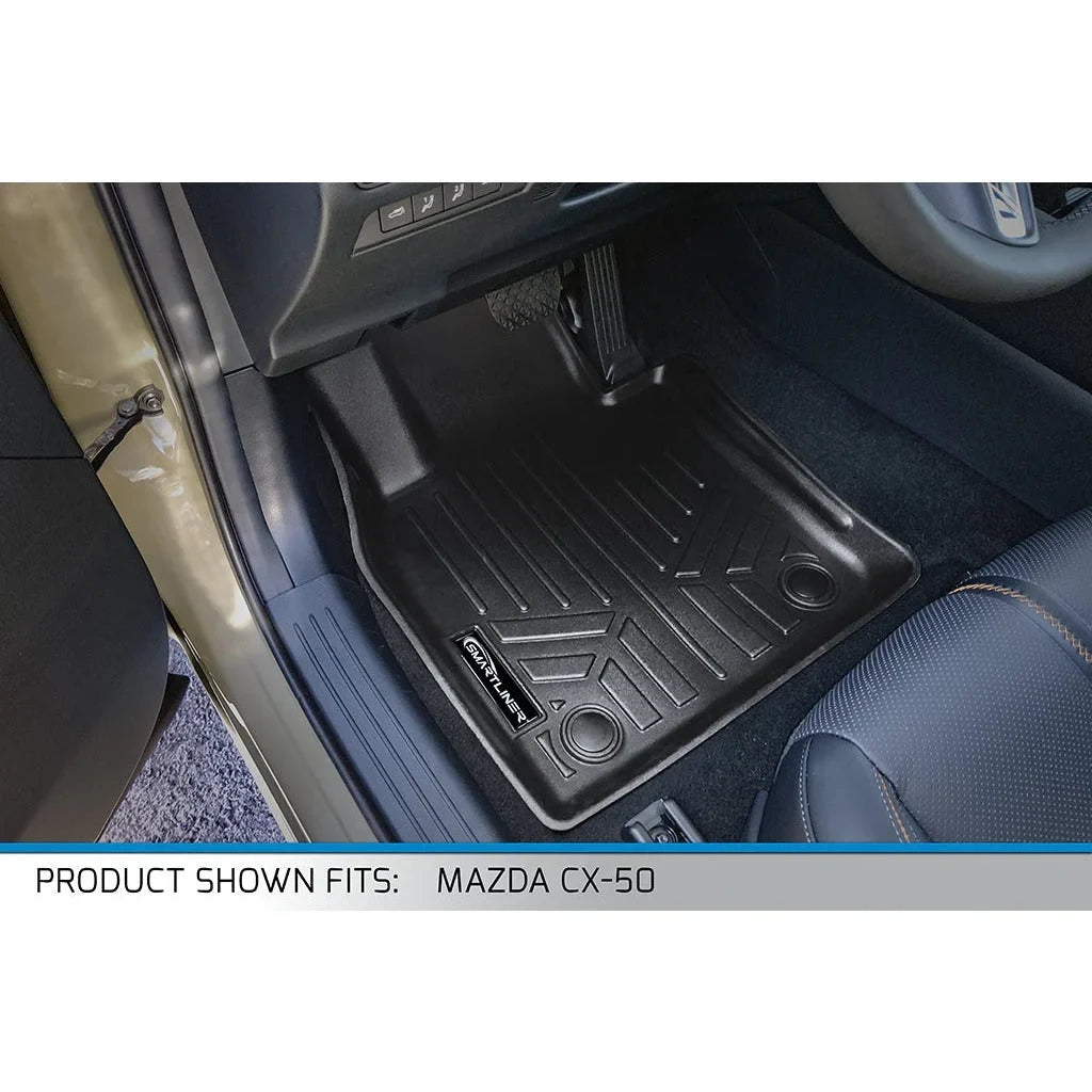 With Honda Liner 2023 Floor SMARTLINER Mat Custom HR-V Weather All Cargo Black Fit Compatible