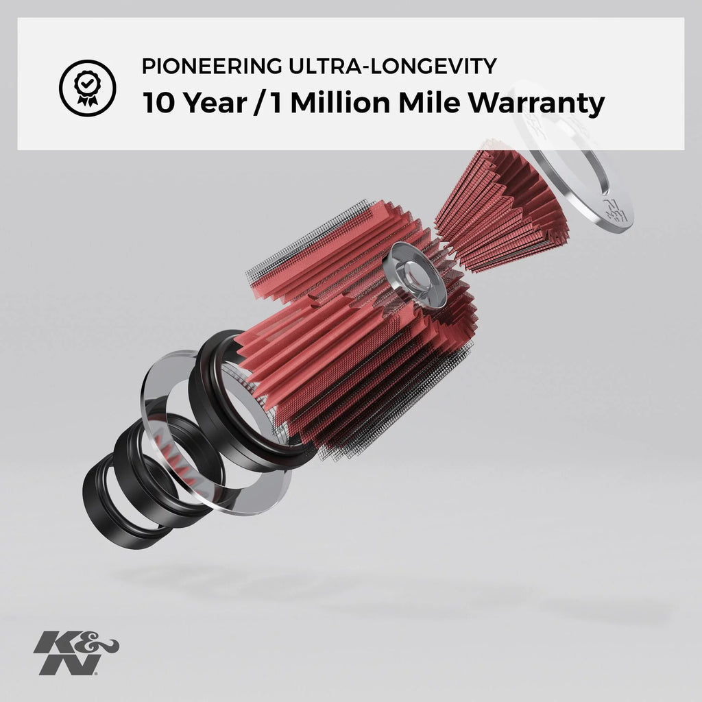 Tapered, High 8 Replacement Height: RU-1027 4 Clamp-On Air Diameter: Performance, Flange In, In, Washable, Universal 1.75 Flange In, Length: Filter: Filter: Premium, Round Filter K&N Shape: