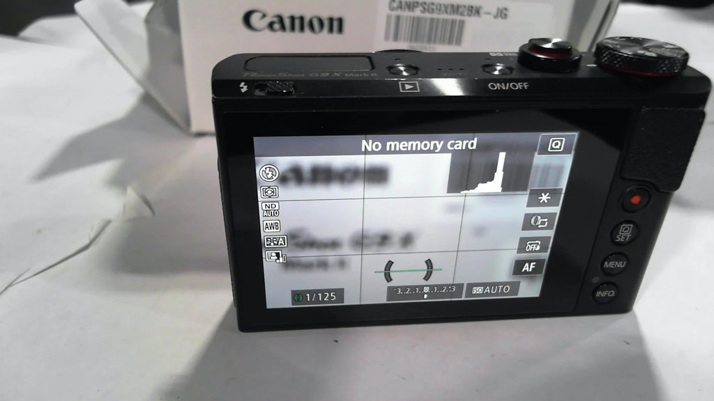 X II Canon PowerShot w/ 3inch Sensor Inch Camera Mark and 1 Digital G9 L Compact