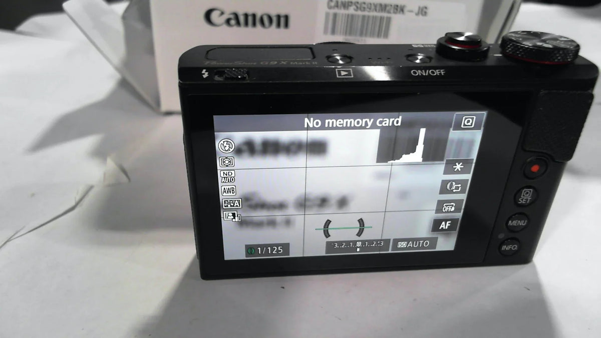 X II Canon PowerShot w/ 3inch Sensor Inch Camera Mark and 1 Digital G9 L Compact