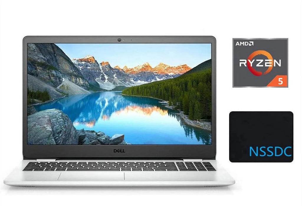 Dell White, Windows FHD Mousepad AMD RAM, SSD, 15 3505 1TB Graphics, 5-3450U Computer, Vega 2021 Radeon HDMI, 8 Ryzen NSSDC AMD Bluetooth, with Webcam, 32GB Laptop 15.6" Inspiron Processor, 10,