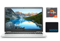 Dell White, Windows FHD Mousepad AMD RAM, SSD, 15 3505 1TB Graphics, 5-3450U Computer, Vega 2021 Radeon HDMI, 8 Ryzen NSSDC AMD Bluetooth, with Webcam, 32GB Laptop 15.6" Inspiron Processor, 10,