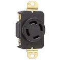 Blk Turnlok Volt Flush L14-30R Amp Receptle 3-Phase Industrial NEMA 30 Specification Single Grade 125/250 Mount