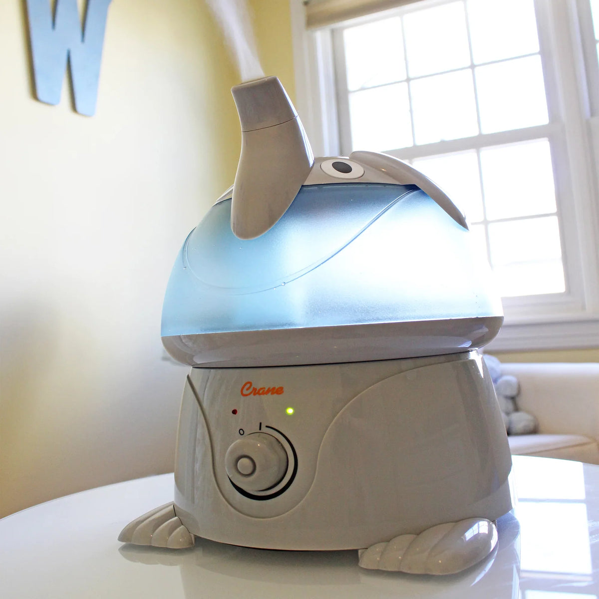 1 Crane EE-3186-1PK Gallon, Elephant, Humidifier, Ultrasonic Mist Adorable Cool
