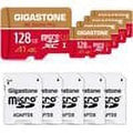 Gigastone Run Video 128GB 4K Compatible, 5 (5x128GB) Switch SDXC A2 App, Pack Micro Micro 100/50MB/s, Game Pro, to R/W 4K Recording, Nintendo Card, SD up