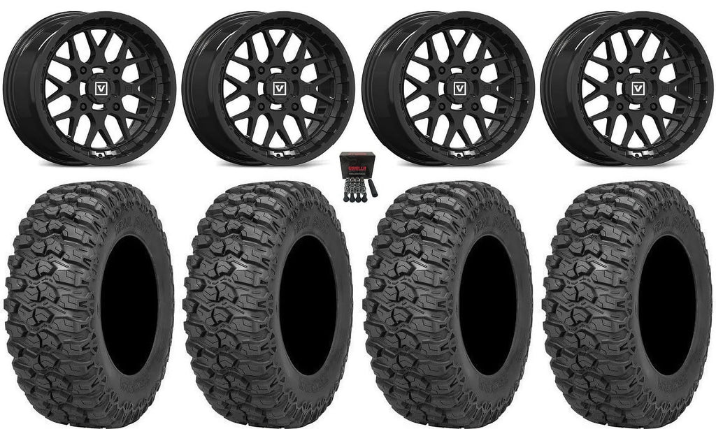 Tires 14" 2.0 RZR Trail Sportsman Valor 30" V03 Black Wheels Saw Ranger