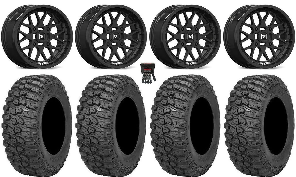 Tires 14" 2.0 RZR Trail Sportsman Valor 30" V03 Black Wheels Saw Ranger