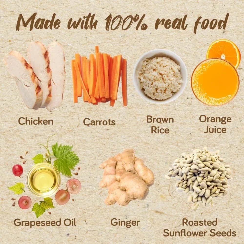 Fed Carrots Brown of Real 9.4 People Chicken, 12) Oz - Rice Blends Food for - - Orange Meals Tube (Pack & Pouch