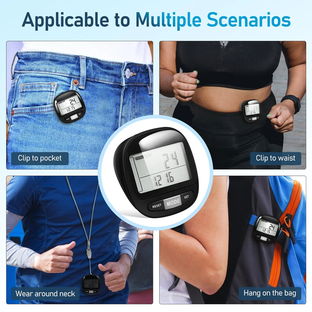 Portable Steps Pedometer Walking Yueyihe Pedometer Step Walking Tracker Outdoor Clip Counter