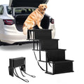 Nonslip Stairs Steps Stairs,Lightweight Portable 4 Foldable for Ramp,Metal Pet High Frame Beds,Trucks,SUV,Car Sunb