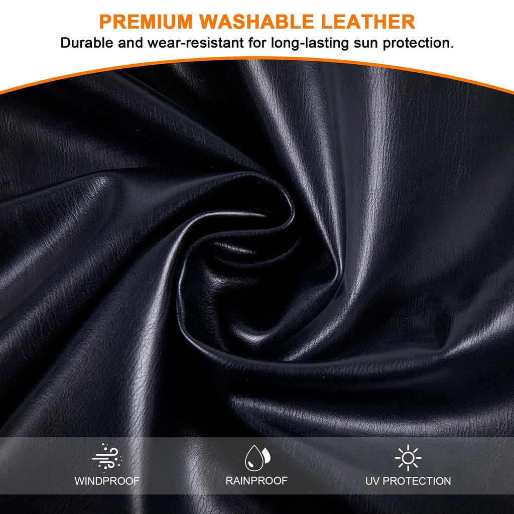 Soft Top Wrangler Top Roof 2-Door PU 2007-2017 JK Black Leather Top Extended Cover Anti-UV Jeep Bikini for