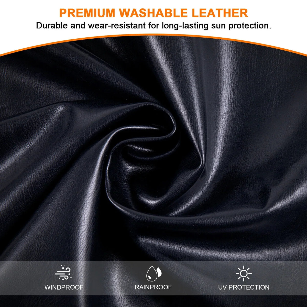 Soft Top Wrangler Top Roof 2-Door PU 2007-2017 JK Black Leather Top Extended Cover Anti-UV Jeep Bikini for