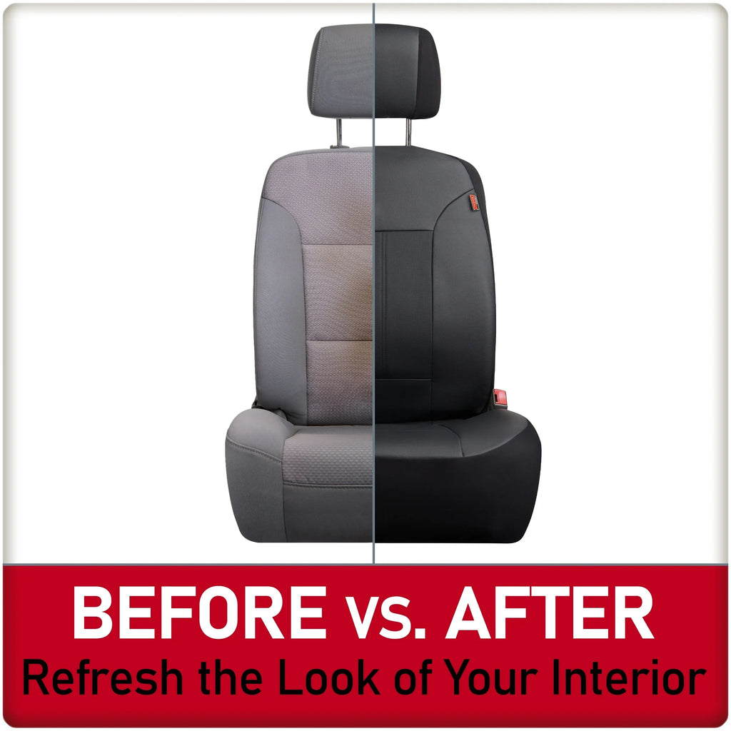 Vegan Seat Petersen Leather 43645WDI 3-Piece Black Covers, Dickies Car Genuine