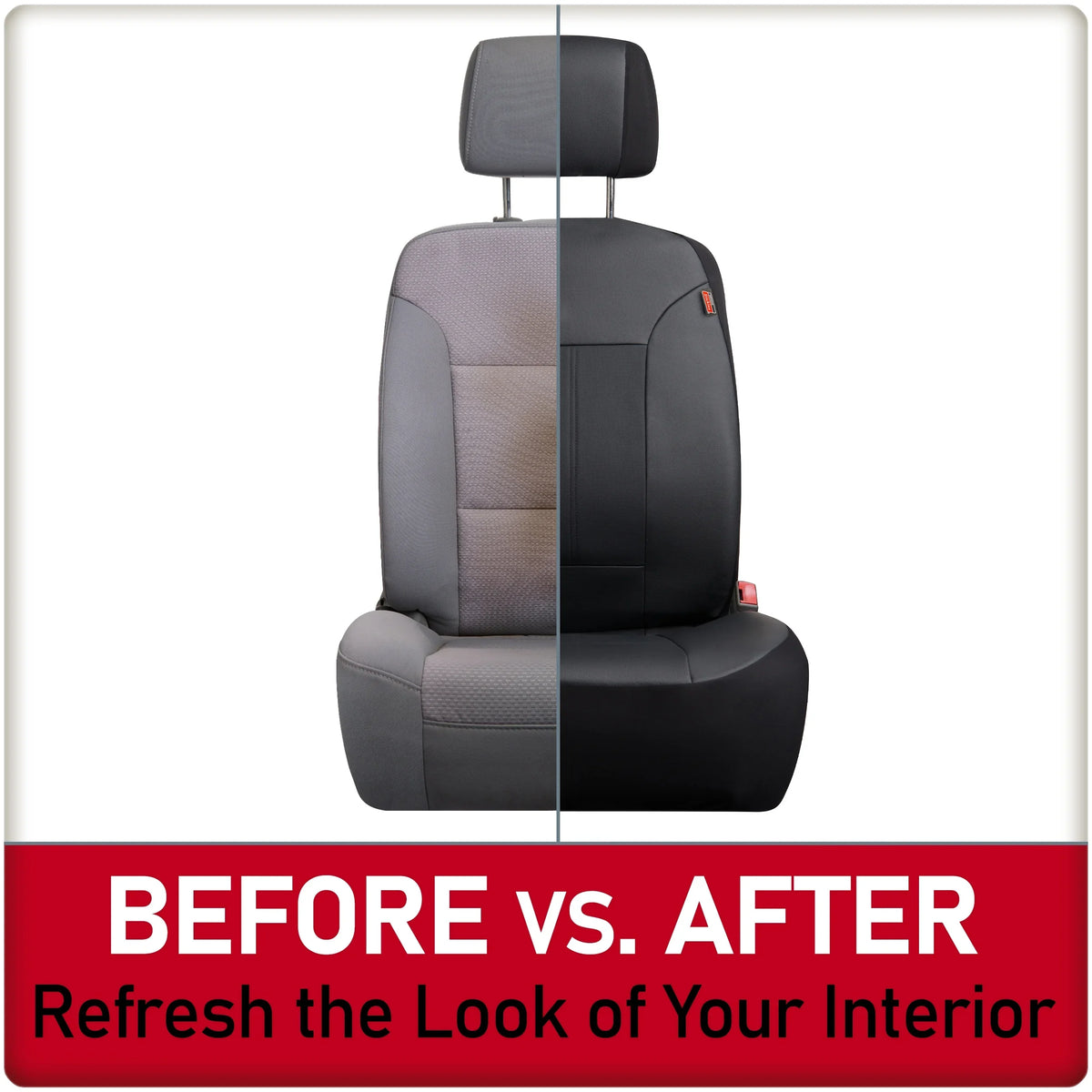 Vegan Seat Petersen Leather 43645WDI 3-Piece Black Covers, Dickies Car Genuine