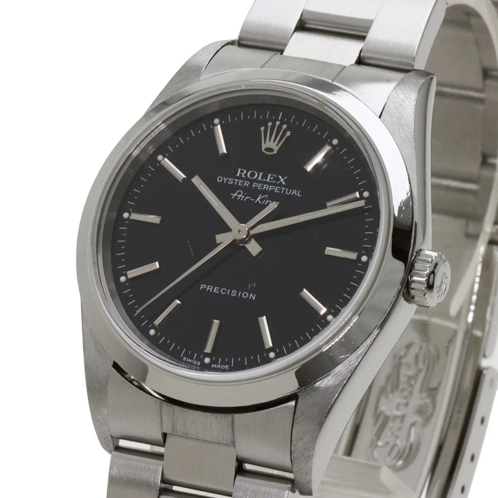 ROLEX Pre-Owned Steel Stainless 14000M Watch (Good) SS Rolex King Air Men's
