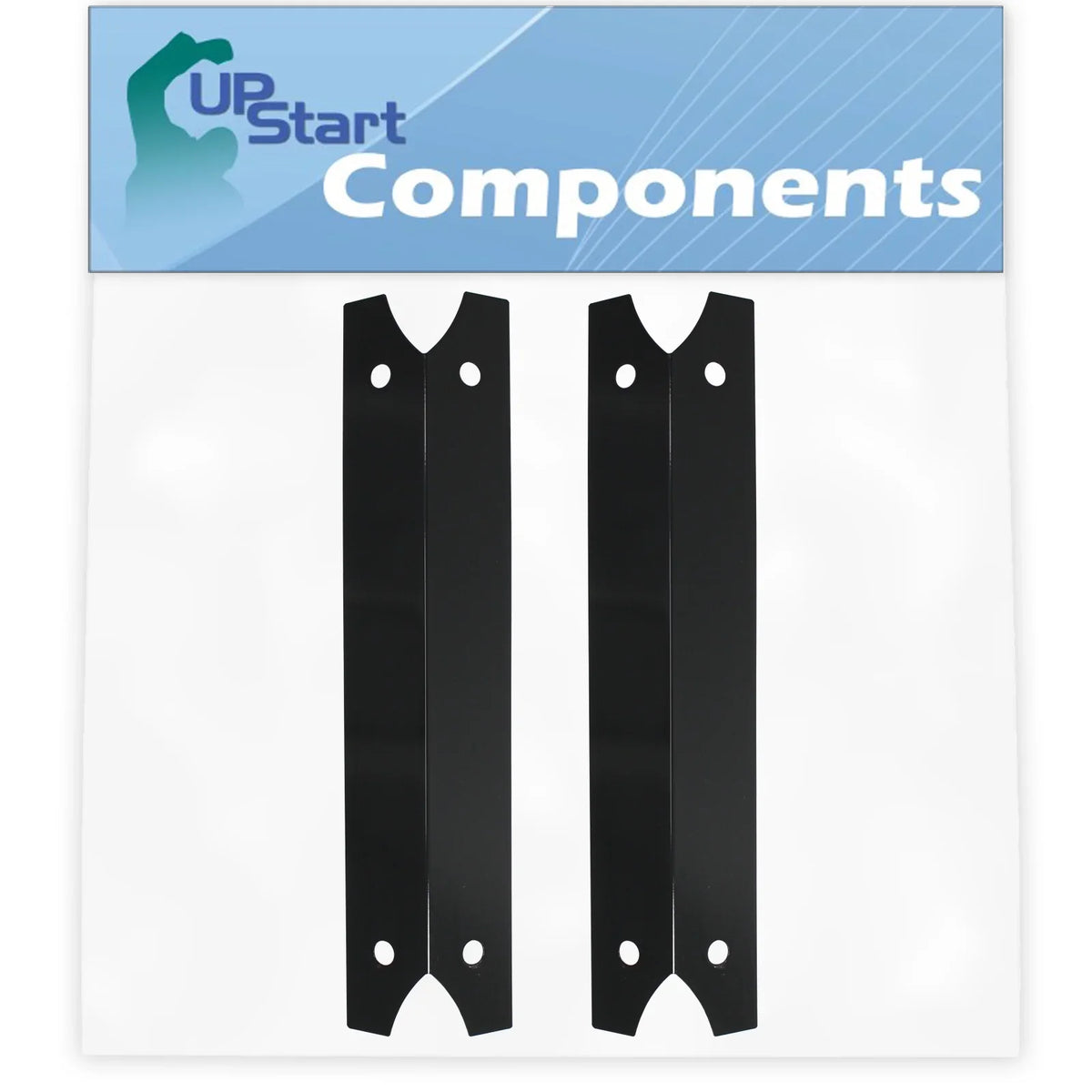 3/4" Shield Heat 17 Grill Compatible Flame Parts Vaporizer Tent Cover Porcelain Steel - Bar, Plate Flavorizer 2-Pack Charmglow Bar, Replacement Barbeque Tamer, Burner BBQ 810-7600-S for