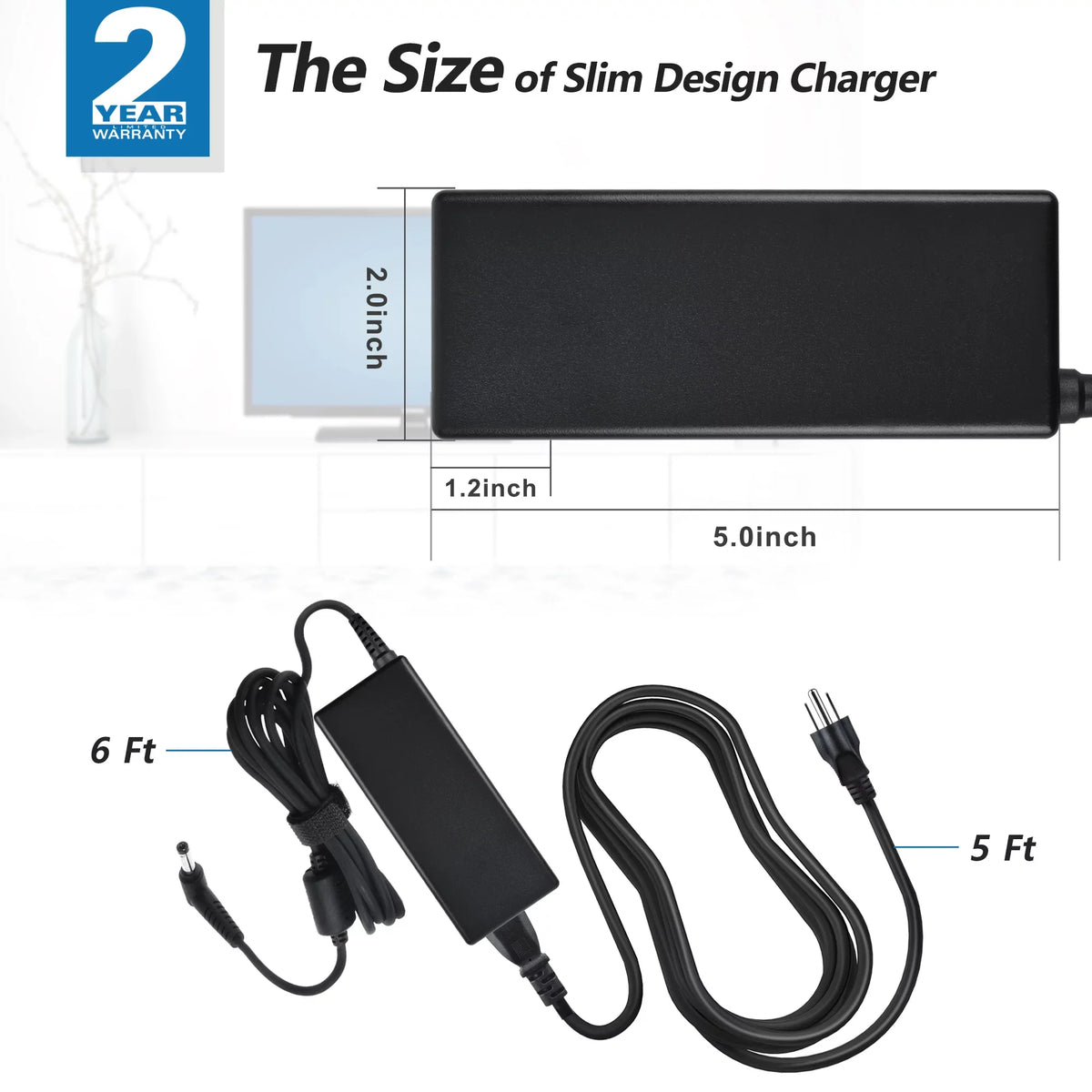 Yeti PwrON Generator Power Replacement 31901 Solar Adapter Cord Zero Goal for Supply 1250 Compatible AC p/n: