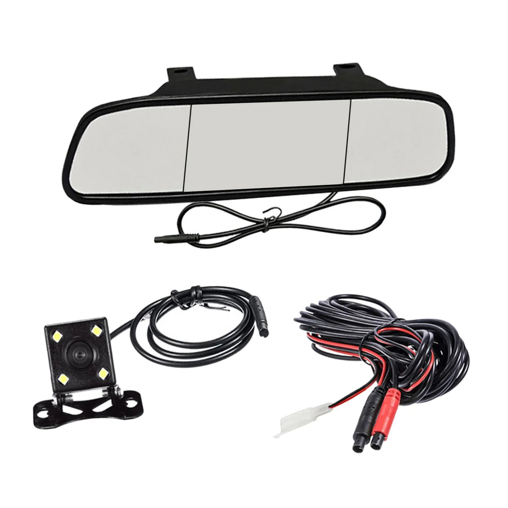 5 Car Rearview Monitor with Camera Inch Auto Display Reversing Mirror Video