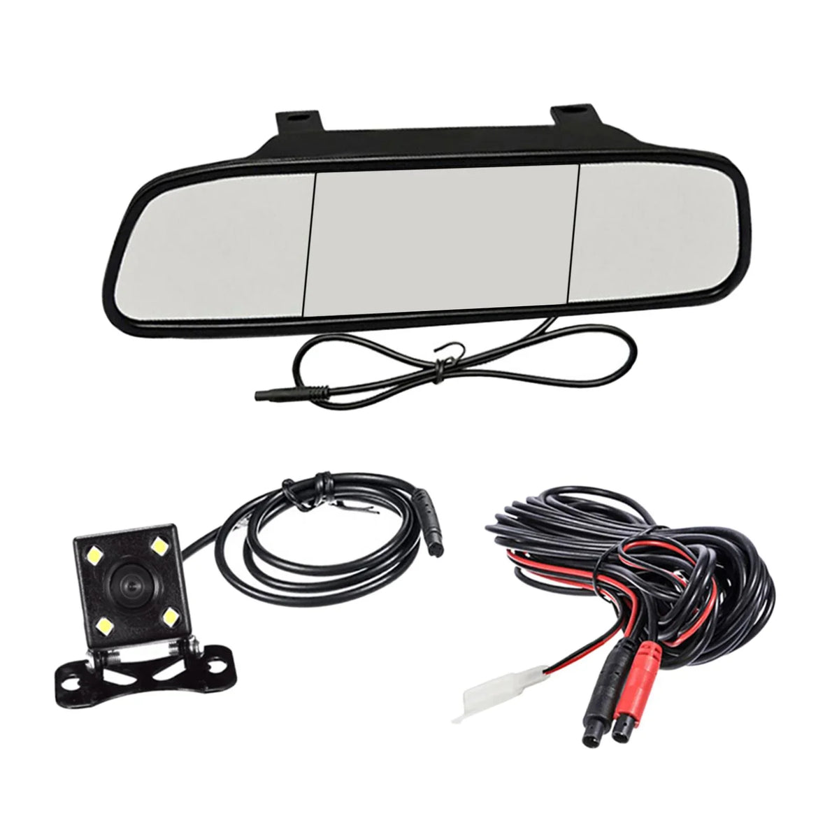 5 Car Rearview Monitor with Camera Inch Auto Display Reversing Mirror Video