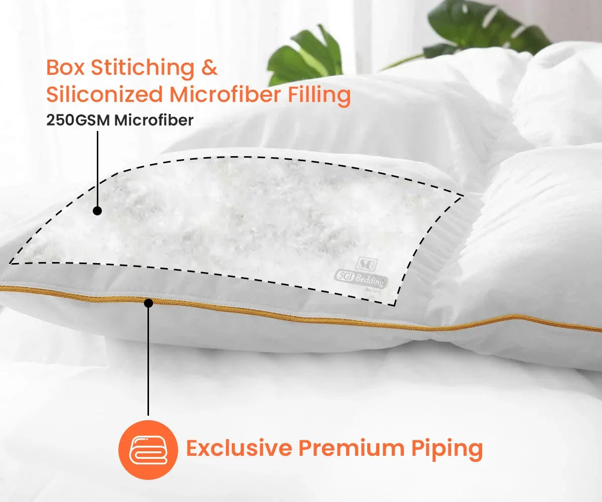 Microfiber with With Super Premium Mediterranean Fluffy GSM 300 Duvet King 1000 Shell Plush Thread Insert Pinch Blue Siliconized Egyptian Piping & Matching Comforter Fill Count Pillowcases Soft Cotton