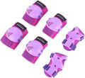 Pads Child Skateboard, Small Guards for Skating, Cycling, years) Scooter Knee Inline for Wrist Sports Gear Set Bike, Pads BMX BOSONER Roller Set Riding Protective Purple (3-7 Skates, Kids/Youth Years, Elbow