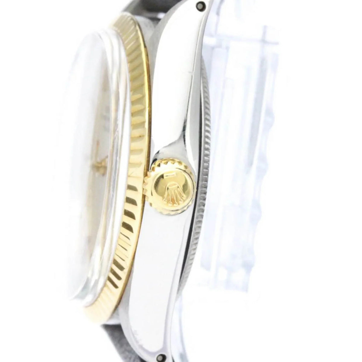 Yellow Used Steel Oyster Vintage Authenticated BF560275 18K Gold ROLEX Watch Mens Perpetual Airking